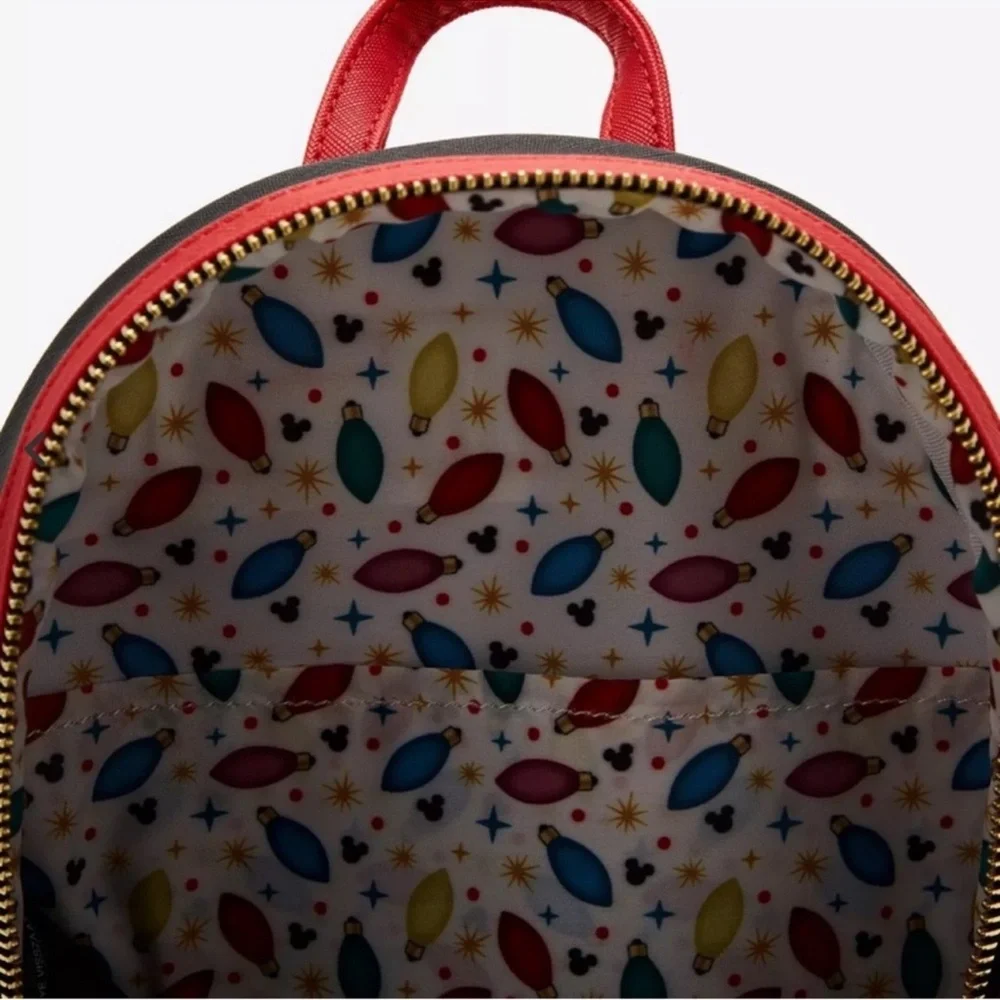 Loungefly Mickey Mouse & Friends Holiday Lights Mini Backpack